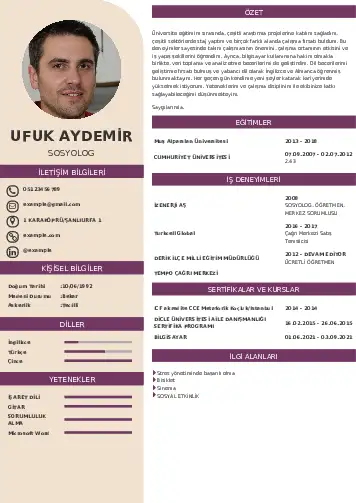 Sosyolog Cv Örnekleri cv indir